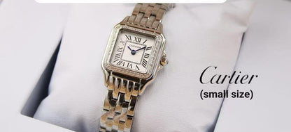 Cartier PanthŠre Ladies Watch ? Silver Tone & Diamond Detail