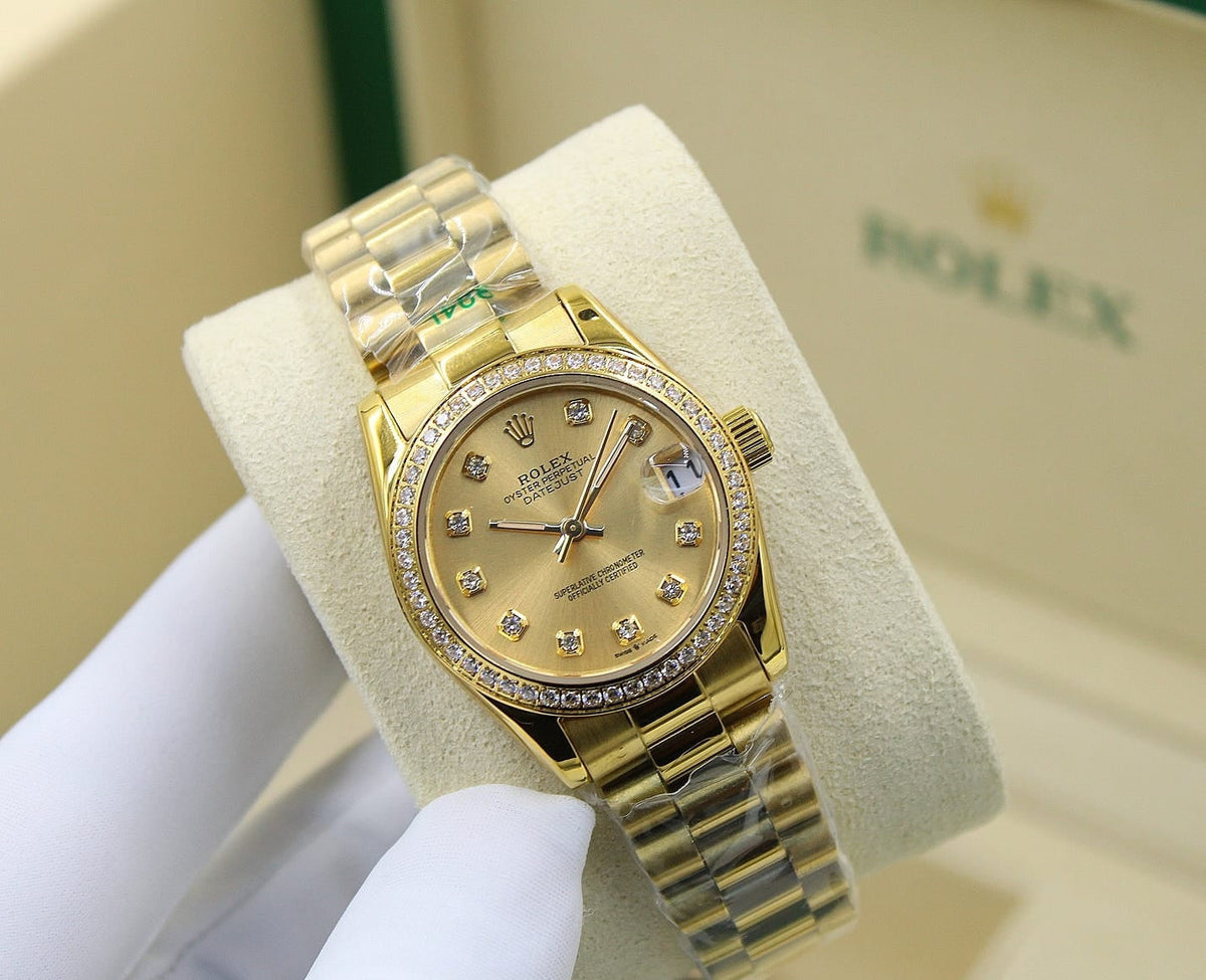 Rolex Lady-Datejust ? Yellow Gold Tone & Diamond Detail