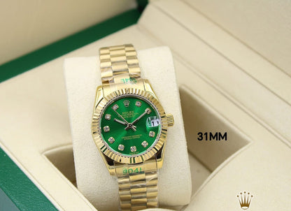 Rolex Lady-Datejust ? Green Gem Dial, Yellow Gold Tone