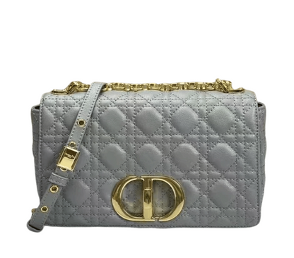 Dior Medium Caro Bag grey