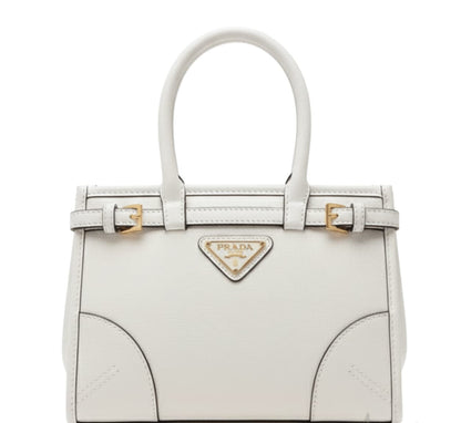 Prada Mini Bonnie Leather Tote Bag