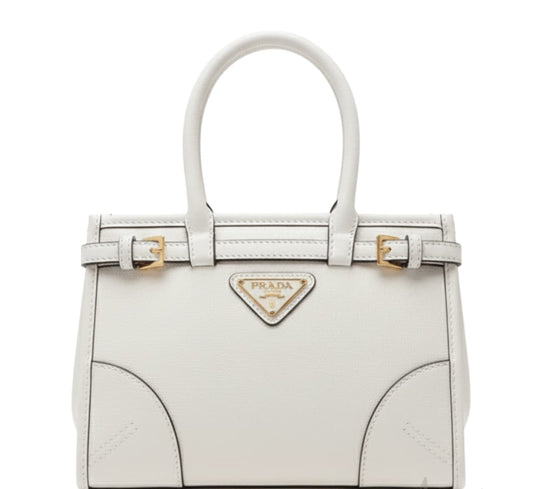 Prada Mini Bonnie Leather Tote Bag