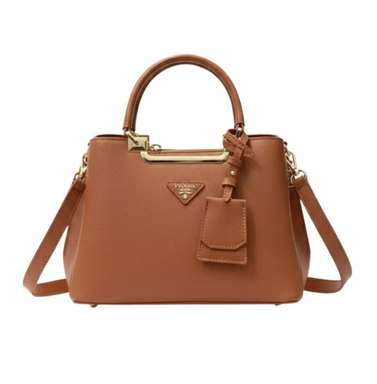 Prada Galleria Saffiano Leather Bag Brown