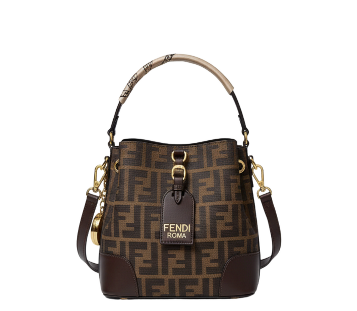 Fendi Boston 365 Medium Brown Black