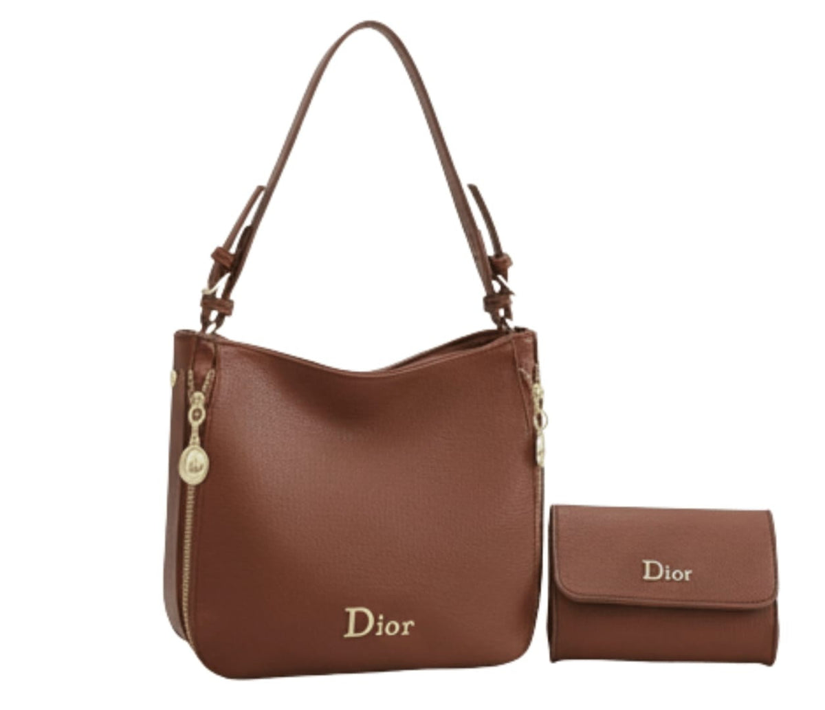 Dior D-Journey Bag Brown Leather