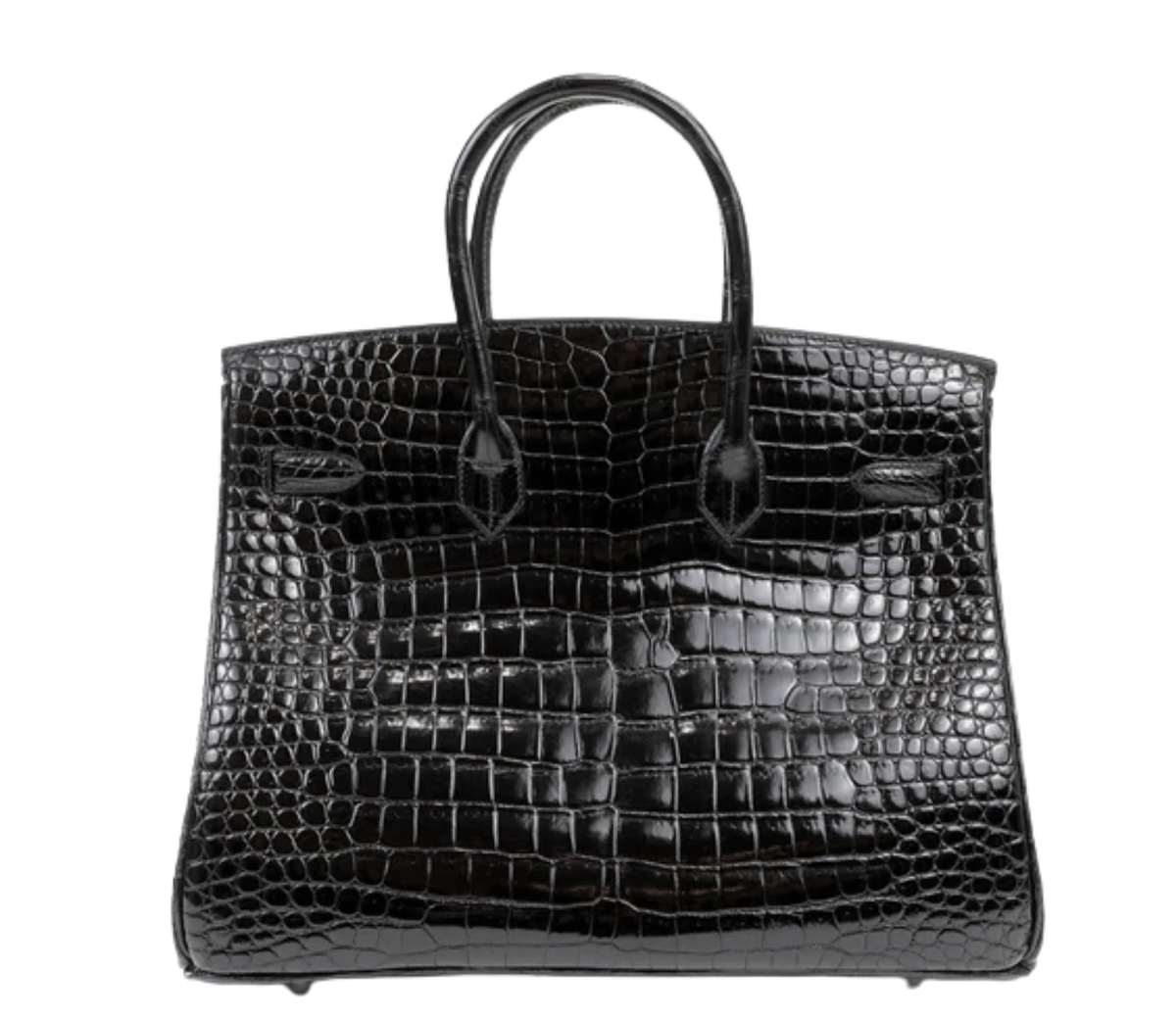 Hermès Bag _ Birkin 30 Crocodile Black Sliver Lock