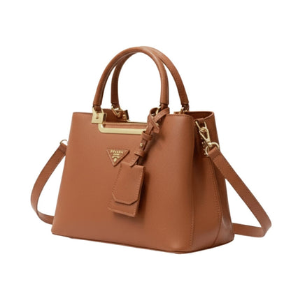 Prada Galleria Saffiano Leather Bag Brown