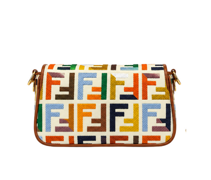 Fendi Multicolor Canvas Baguette Bag