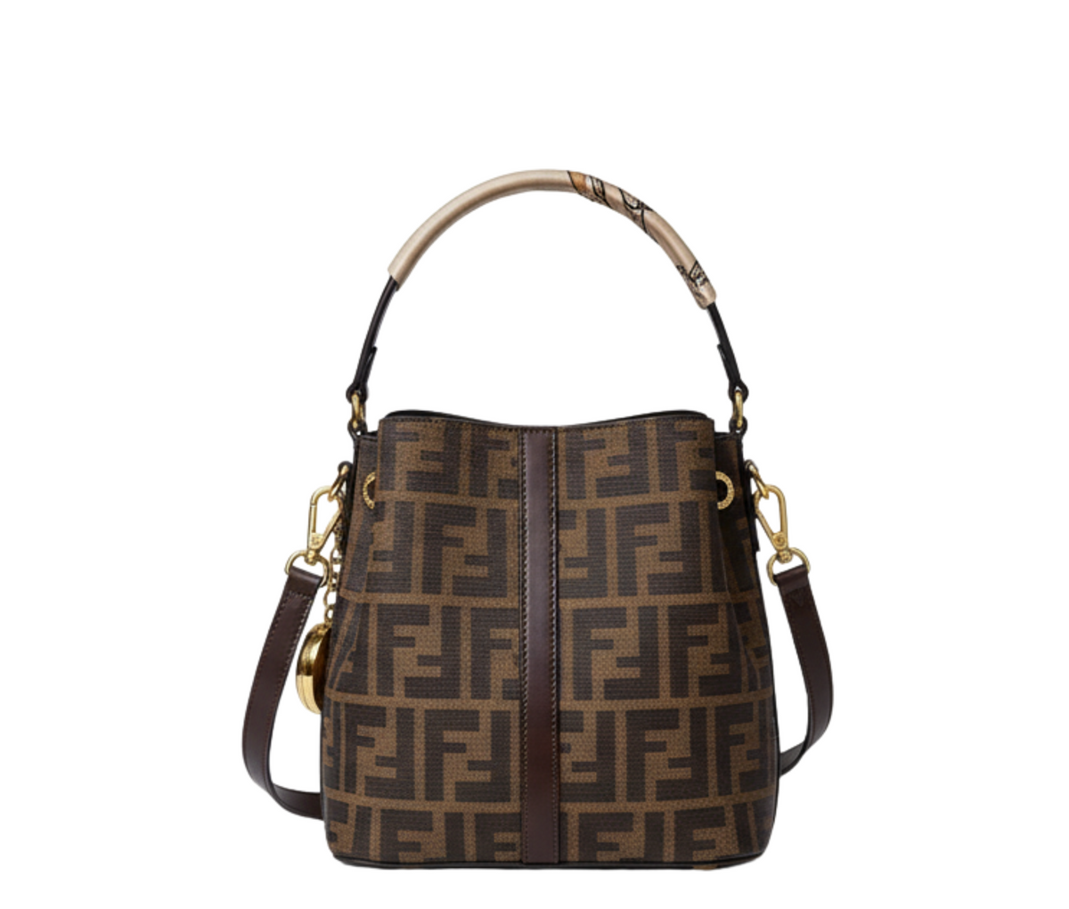 Fendi Boston 365 Medium Brown Black