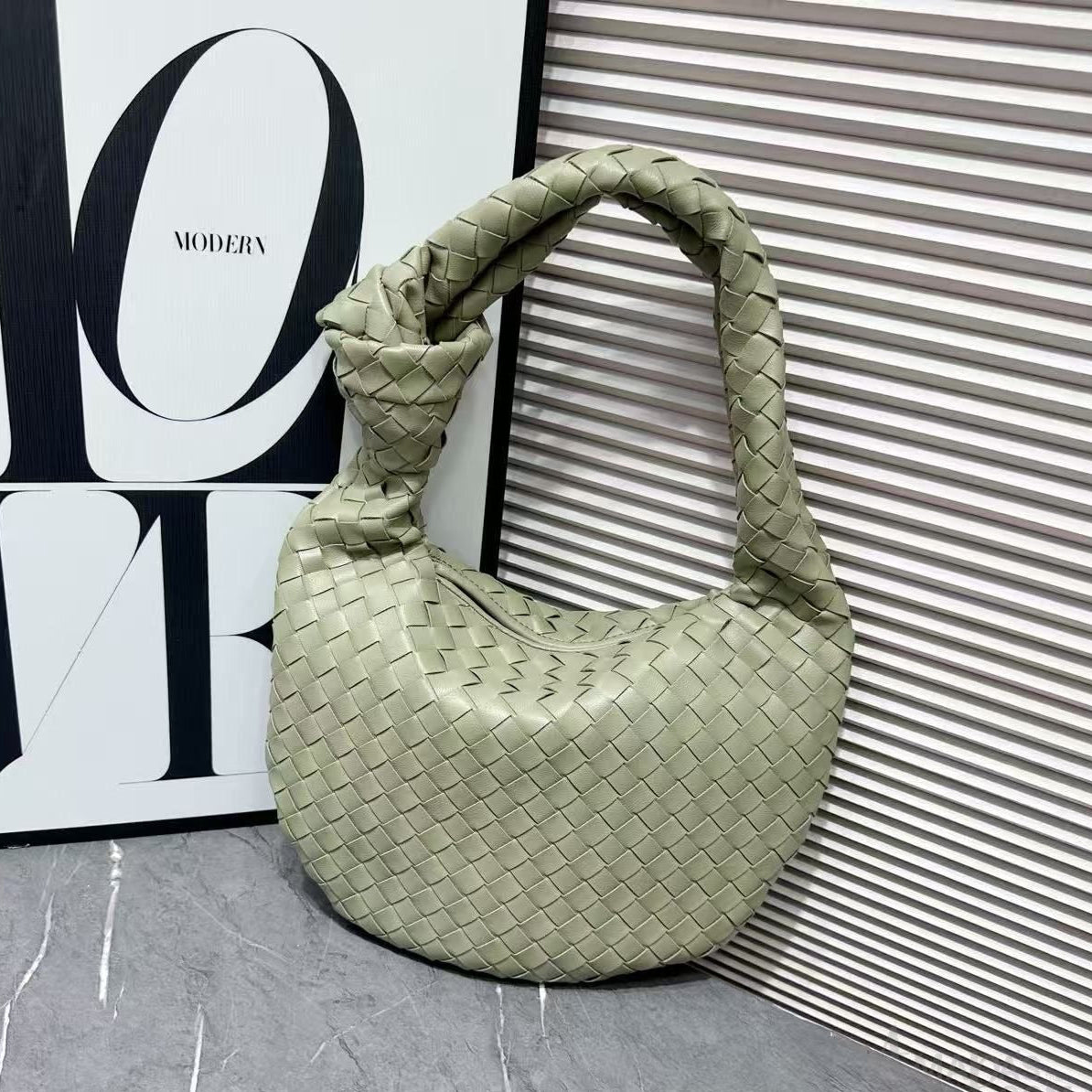 Bottega Veneta Teen Small Jodie Travertine