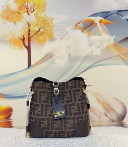 Fendi Boston 365 Medium Brown Black