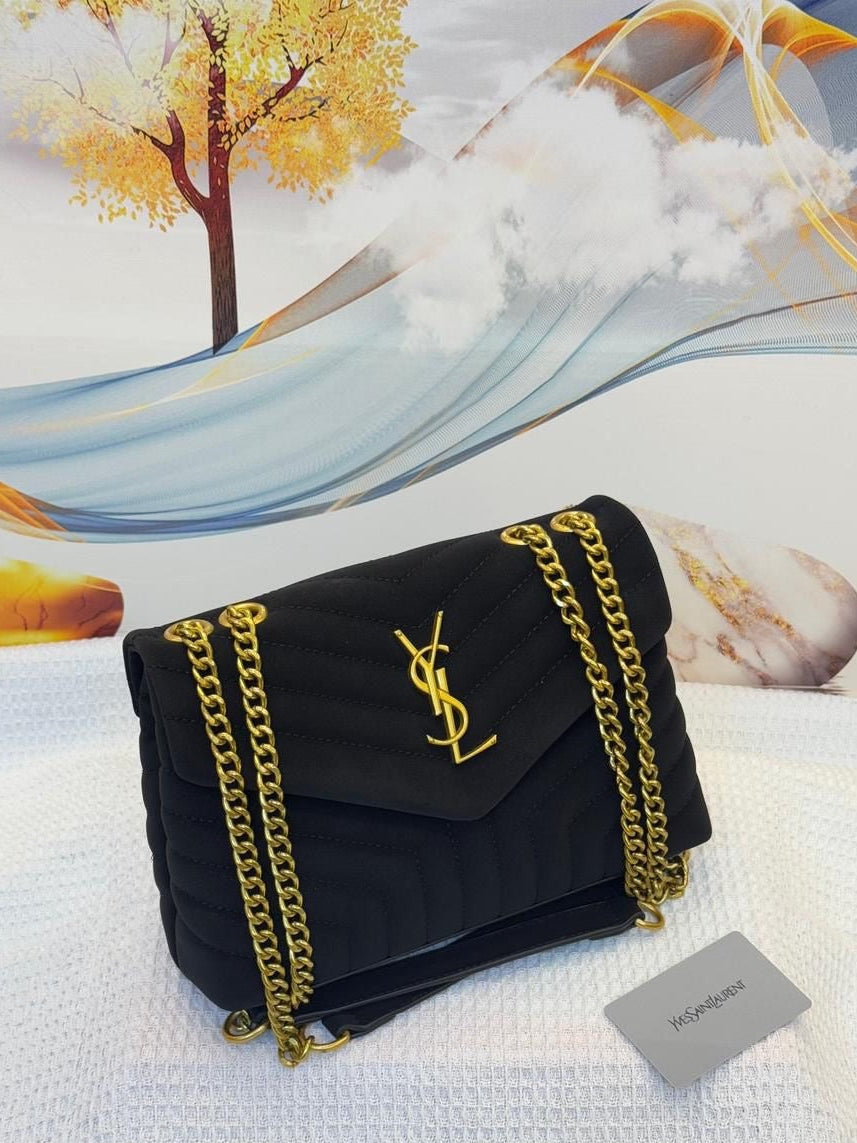Saint Laurent Loulou Black Golden